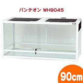 パンテオン ホワイト WH9045【一度のご注文で1個まで】/ケージ ゲージ 飼育ケース ガラスケース ハムスター カメ 亀 爬虫類 両生類 PANTHEON サンコー SANKO