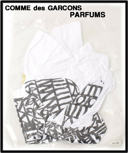 M 白 WHITE【COMME des GARCONS PARFUMS コムデギャルソン パルファム 限定 ボトルTシャツ [香水  真空パック]【新古品 未使用】 | HEAVENS