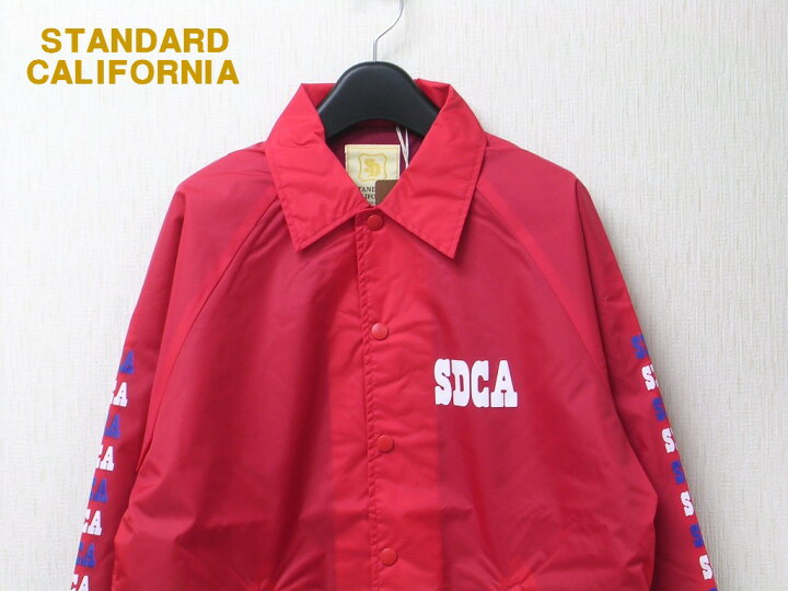 楽天市場】L【STANDARD CALIFORNIA SD COACH JACKET TYPE2 RED  