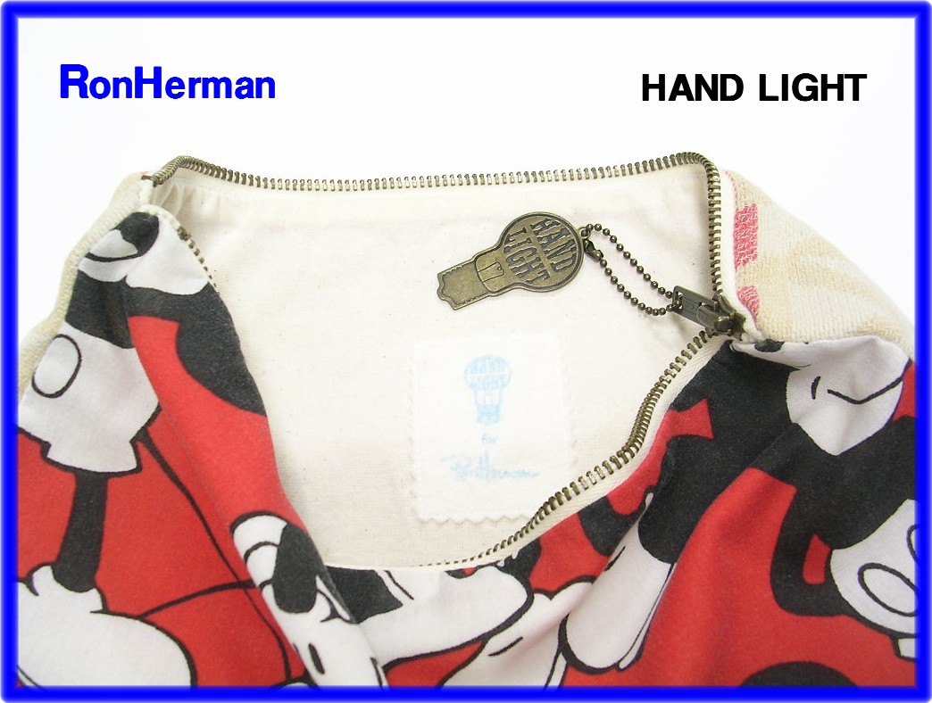 【Ron Herman ロンハーマン ミッキー クラッチバッグ ポーチ HAND LIGHT】【中古】 | HEAVENS