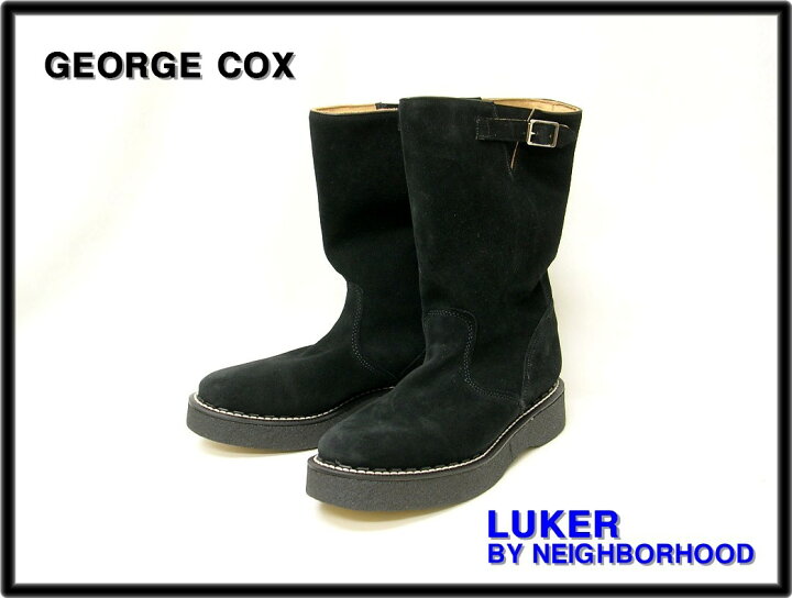 楽天市場】8【LUKER BY NEIGHBORHOOD GEORE COX /CL-BOOTS BLACK SDE 