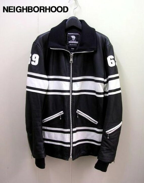 楽天市場】M【NEIGHBORHOOD ネイバーフッド 69レザーライダース 
