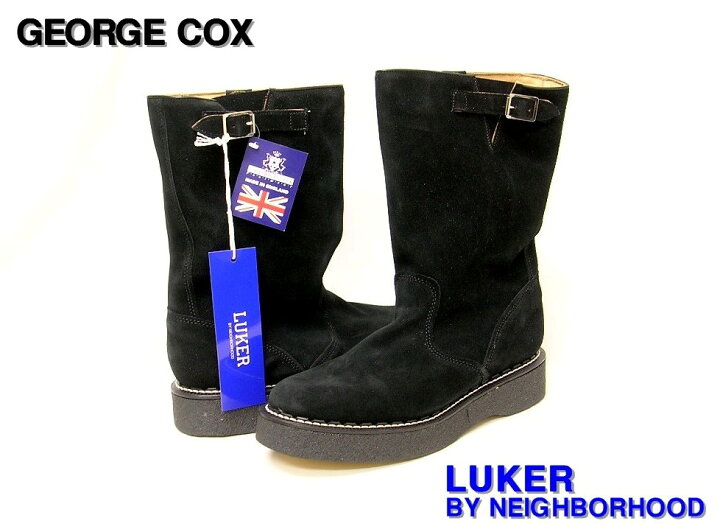 楽天市場】8【LUKER BY NEIGHBORHOOD GEORE COX /CL-BOOTS BLACK SDE 