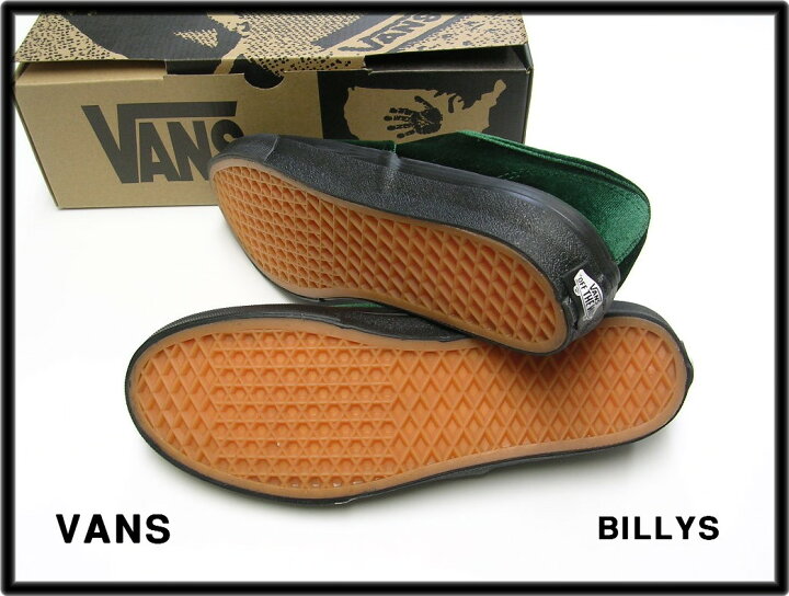 楽天市場】27.5cm【VANS AUTHENTIC “VELVET” V44VVT BILLYS GREEN 