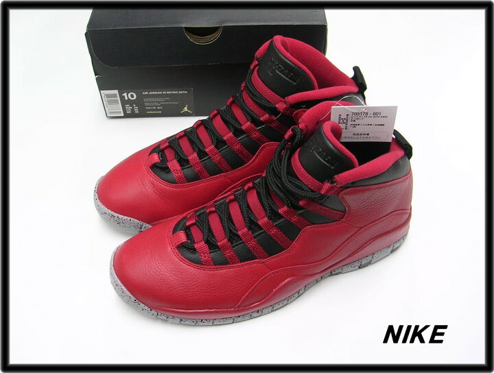 楽天市場】10(28cm)【NIKE AIR JORDAN 10 RETORO 30TH 705178-601 GYM 