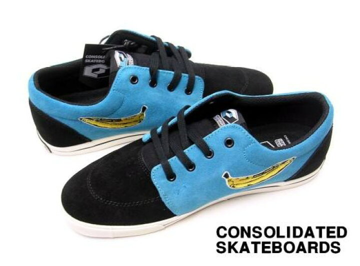 楽天市場】US9(27.0cm)【CONSOLIDATED SKATEBOARDS DNT-001 BLACK/BLUE 