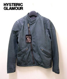 レア 初期 M 【HYSTERIC GLAMOUR ヒステリックグラマー ゴートレザーダブルライダースBZ ジャケット】0223LB02360