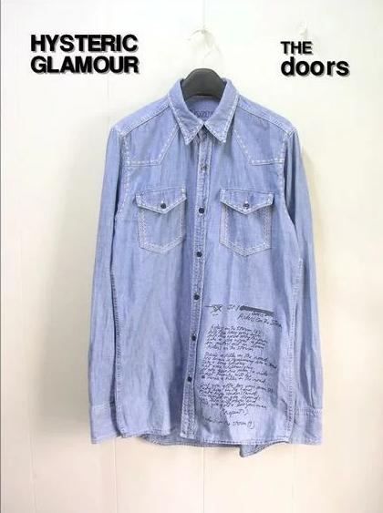 S 【HYSTERIC GLAMOUR ヒステリックグラマー The doorsシャンブレーシャツ】4AH-2061-44A | HEAVENS