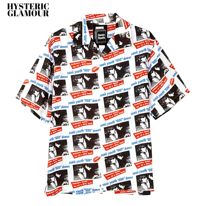 楽天市場】M【HYSTERIC GLAMOUR MEN SONIC YOUTH/GOO DEMOS柄 オープン 