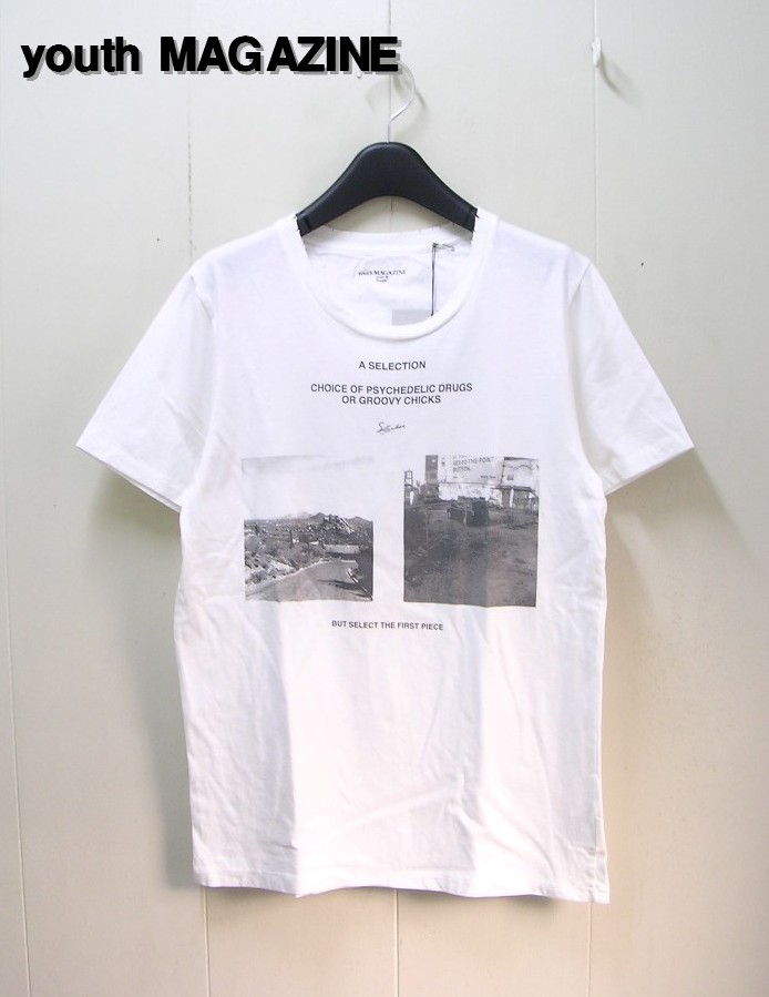L 白 White 百貨店 youth MAGAZINE Tシャツ 111-40601 マガジン 通常便なら送料無料 ユース