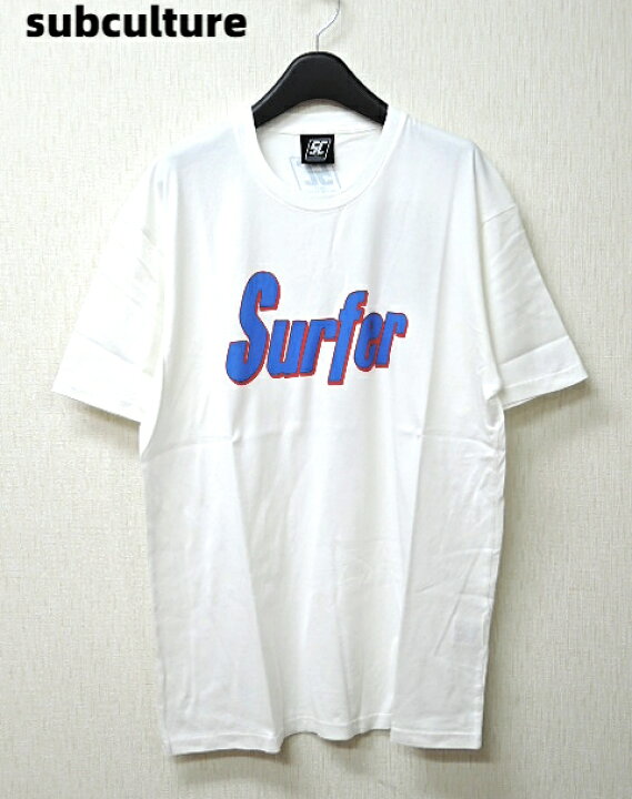 楽天市場】2【subculture SC Surfer T-SHIRT WHITE/BLUE サブ 