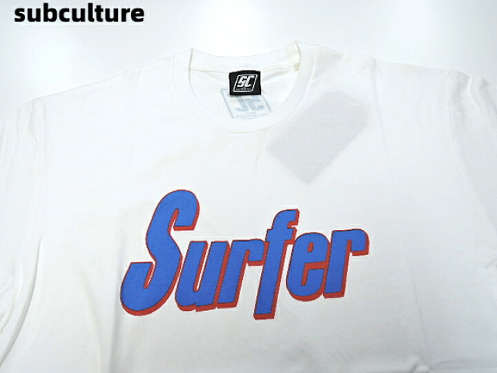 楽天市場】2【subculture SC Surfer T-SHIRT WHITE/BLUE サブ 