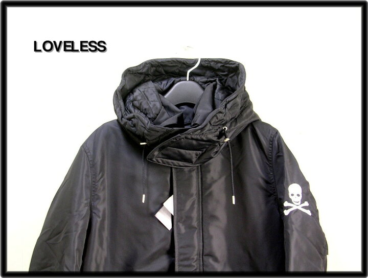 楽天市場】S【LOVELESS ラブレス ナイロンジャケット スカル刺繍 BLACK 