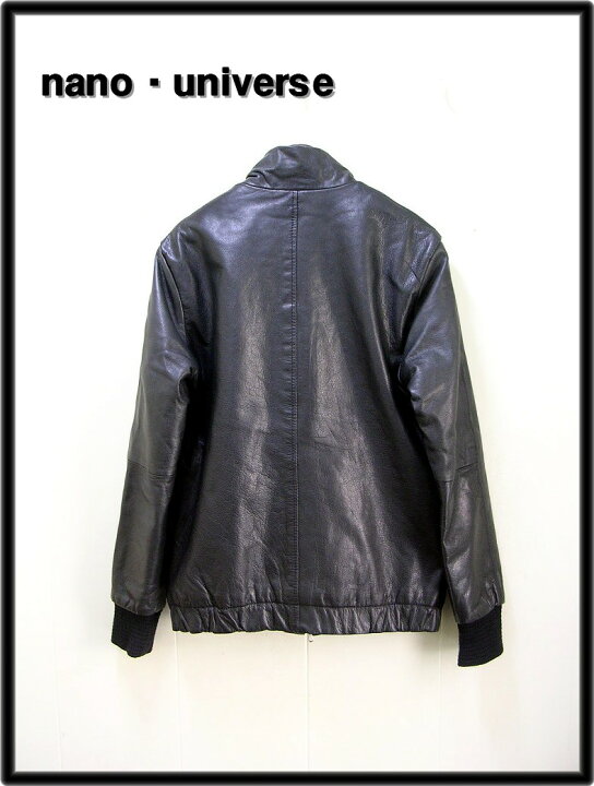 楽天市場】S【nano・universe GOAT SKIN LEATHER JACKET NUC23LO250GL 