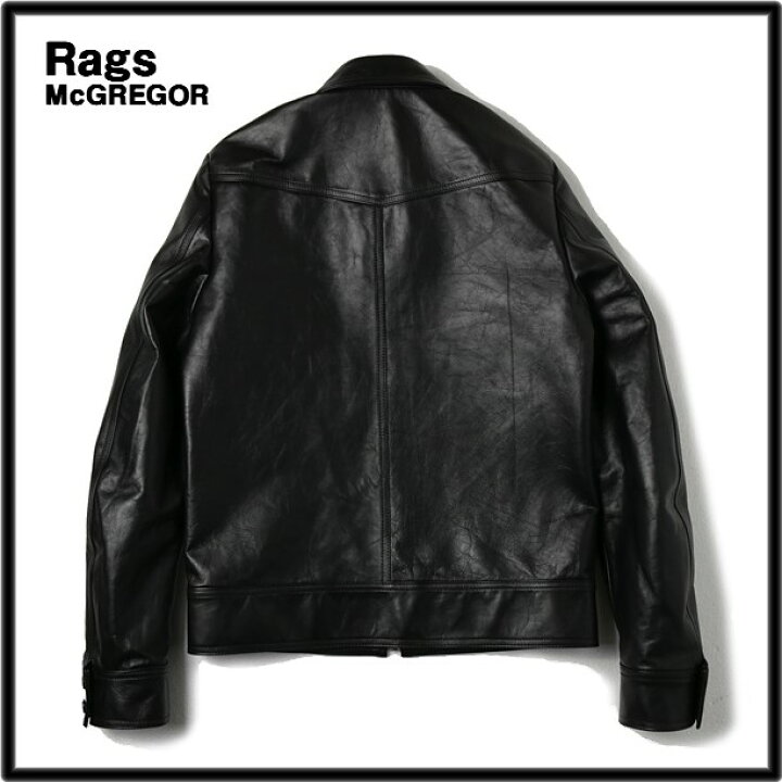 楽天市場】M【Rags McGREGOR FLAP POCKET LEATHER JACKET Black 