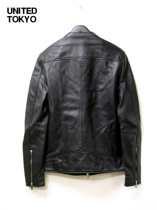 United Tokyo ラムレザー ダブルライダース ジャケット 黒 羊革 国内正規品 United Tokyo ラムレザー ダブルライダース ジャケット 黒 羊革 国内正規品
