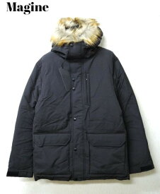 46(M) \46,200 【Magine NYLON TUSSAH MILITARY FUR DOWN BLOUSON (2034-58) BLACK マージン ダウンブルゾン ダウンジャケット ミリタリー】