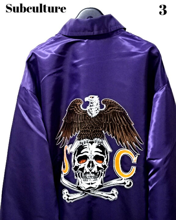 楽天市場】3【Subculture COACHES JACKET(W-Name Limited) / PURPLE 