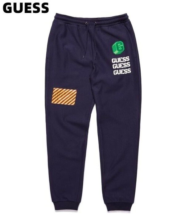 楽天市場】M【GUESS x GENERATIONS LOGO SWEAT PANT NAVY ゲス x 