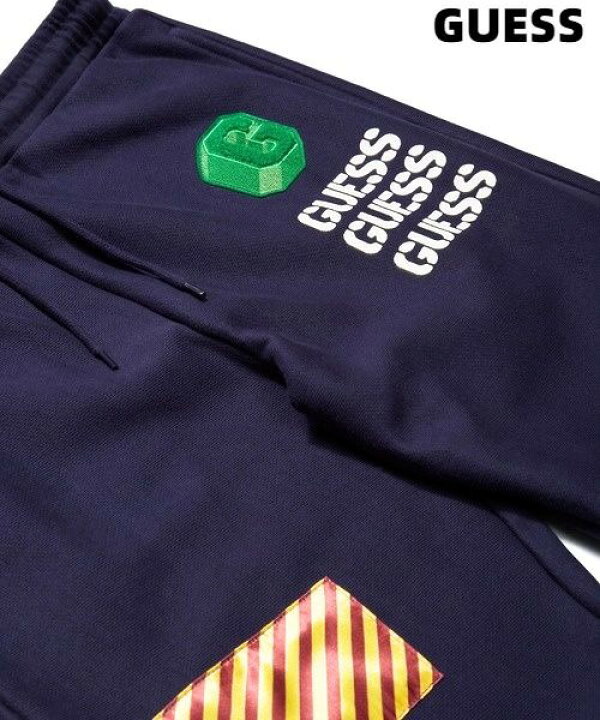 楽天市場】M【GUESS x GENERATIONS LOGO SWEAT PANT NAVY ゲス x 