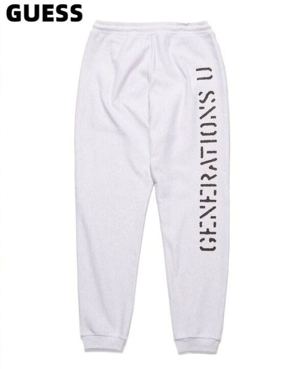 楽天市場】M【GUESS x GENERATIONS LOGO SWEAT PANT LIGHT GRAY ゲス x 