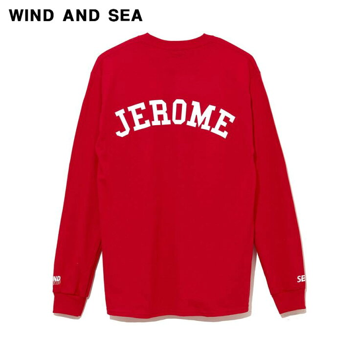 楽天市場】L【WIND AND SEA LONG SLEEVE CUT-SEWN JEROME / RED (CS 
