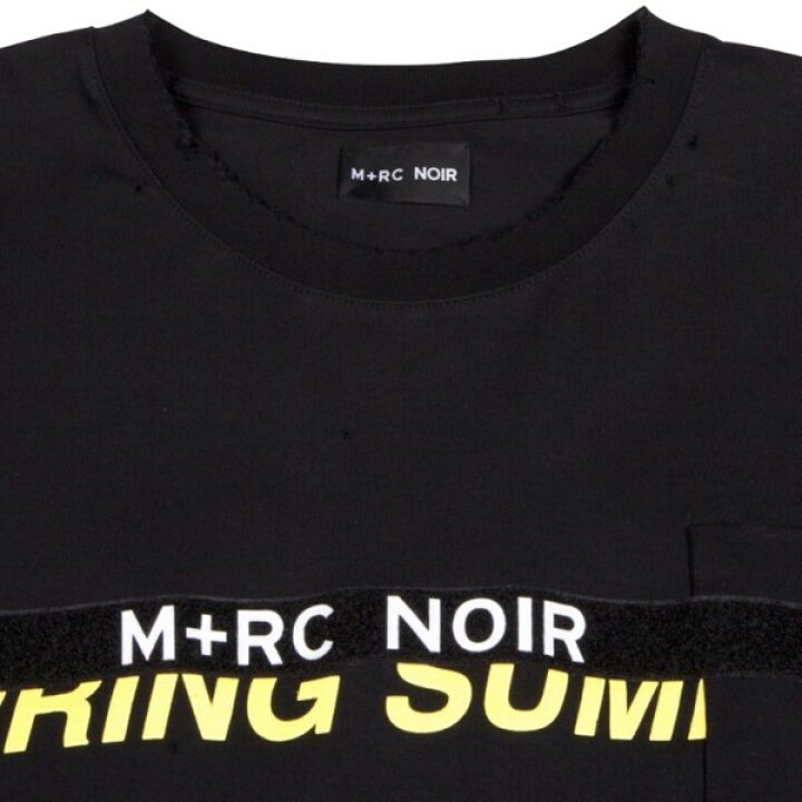 楽天市場】S【M+RC NOIR BLACK LONG SLEEVE VELCRO TEE マルシェノア 