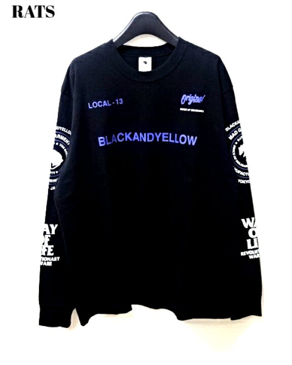 楽天市場】L【RATS TWO WHEEL L/S TEE BLACKxBLUE 23