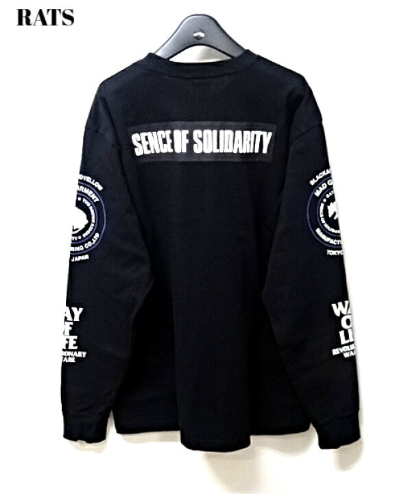 楽天市場】L【RATS TWO WHEEL L/S TEE BLACKxBLUE 23