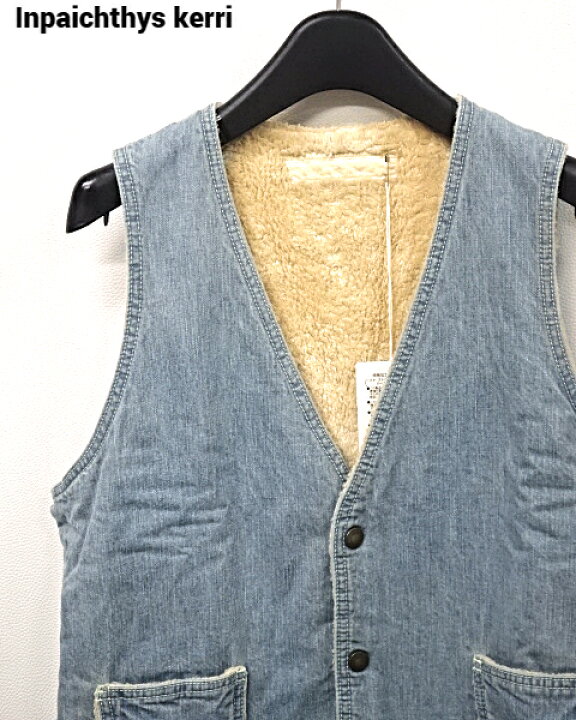 楽天市場】M【Inpaichthys Kerri DENIM COTTON BOA VEST NO. 0509527 