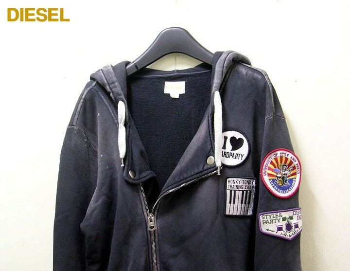 楽天市場】M【DIESEL ディーゼル USED加工 ワッペン ライダース 