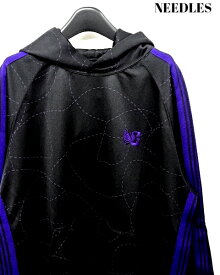 【NEEDLES x DC TRACK HOODY - POLY SMOOTH / PRINTED BLACK ニードルズ × DCシューズ コラボ トラックフーディー パーカー ブラック】