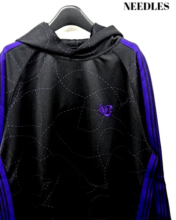 楽天市場】【NEEDLES x DC TRACK HOODY - POLY SMOOTH / PRINTED BLACK 