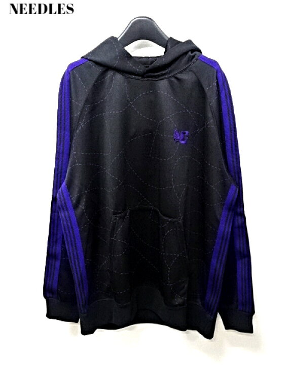 楽天市場】【NEEDLES x DC TRACK HOODY - POLY SMOOTH / PRINTED BLACK 