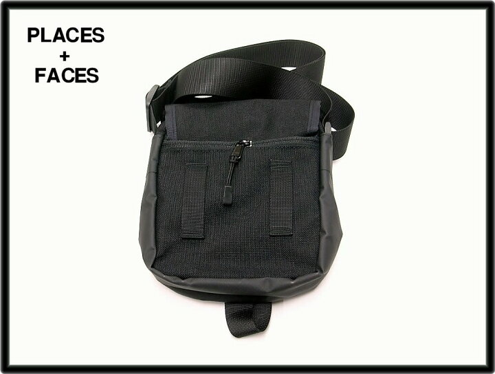 楽天市場】BK 【PLACES+FACES LOGO SIDE BAG プレイシーズフェイシーズ  