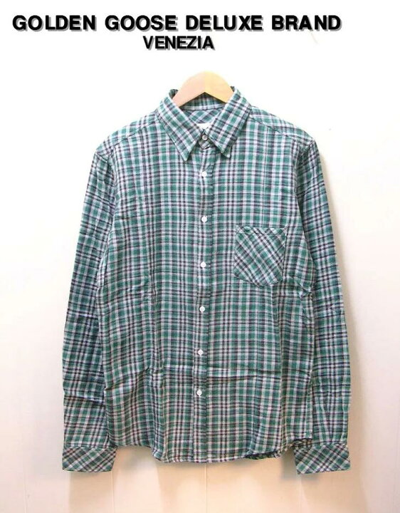 楽天市場】S【GOLDEN GOOSE ゴールデングース チェックシャツ】【中古 