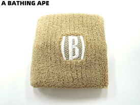 BEIGE【A BATHING APE BAPE ア ベイシング エイプ BAPE リストバンド (B) ベージュ ベイプ】
