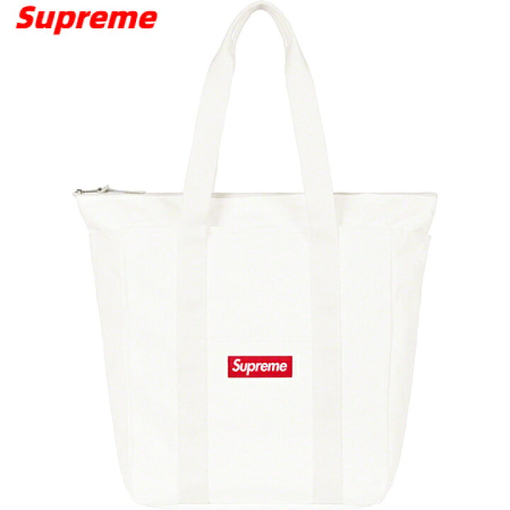 楽天市場】【Supreme Canvas Tote White シュプリーム キャンバス  