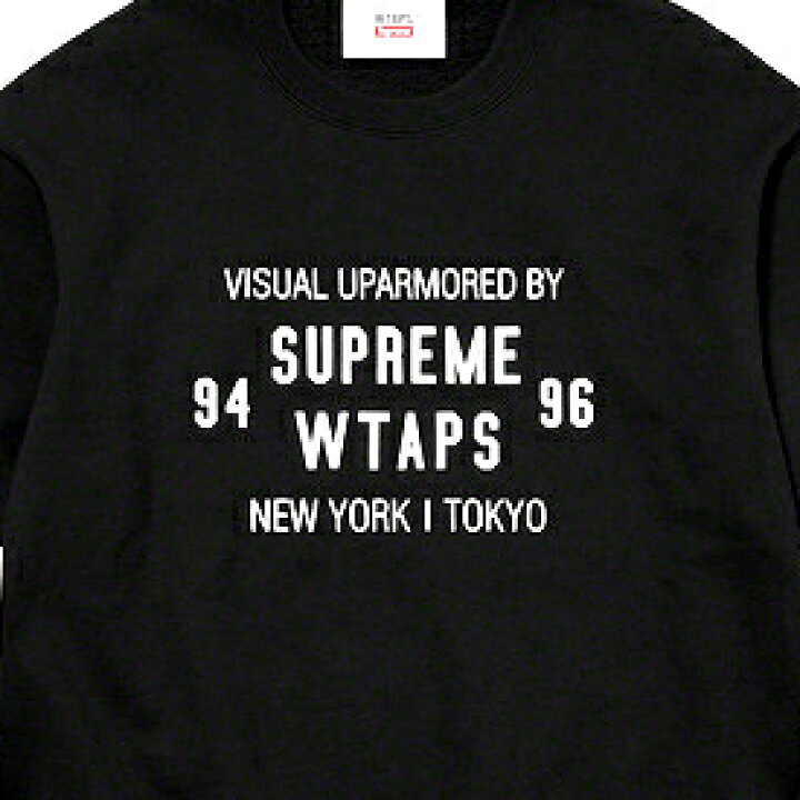 楽天市場】M【Supreme x WTAPS Crewneck BLACK シュプリーム x ダブル  