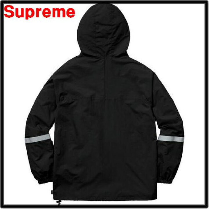 楽天市場】【Supreme Reflective Taping Hooded Pullover Black 18ss 