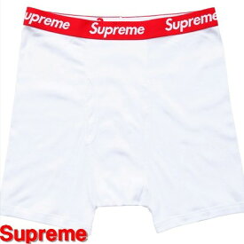 L White【1枚】【Supreme x Hanes Boxer Briefs シュプリーム x ヘインズ ボクサーブリーフパンツ 白】