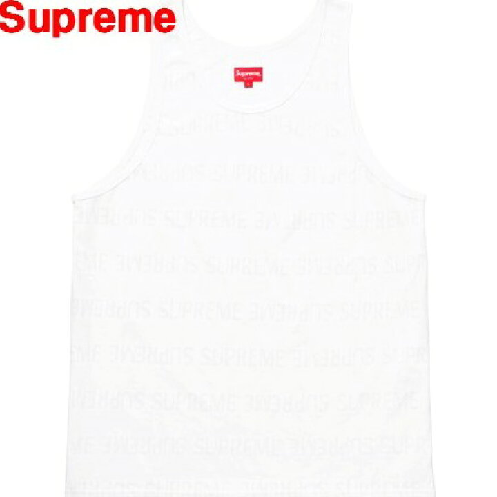 楽天市場】M【Supreme 18ss Mesh Stripe Tank Top White シュプリーム 