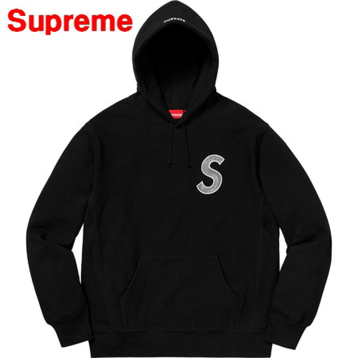 楽天市場】M【Supreme 18AW S Logo Hooded Sweatshirt Black  