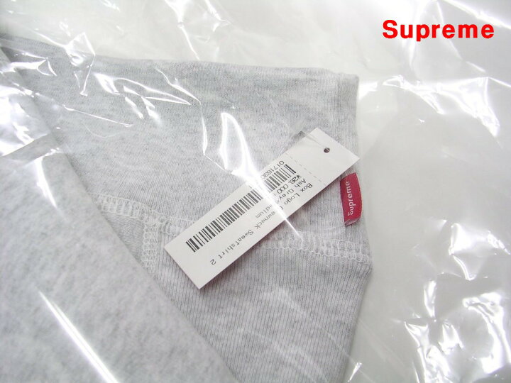 楽天市場】M【Supreme 18FW Box Logo Crewneck Ash Grey シュプリーム  