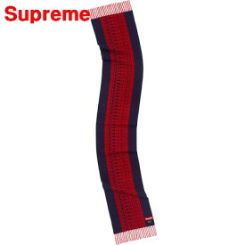 【Supreme Logo Repeat Scarf Red シュプリーム ロゴ リピート スカーフ マフラー 2018AW レッド/ネイビー】