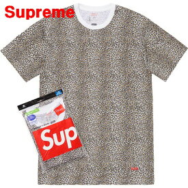 S【Supreme x Hanes 19SS Leopard Tagless Tees シュプリーム x ヘインズ Tシャツ 豹柄 ヒョウ柄 レオパード 2019ss】