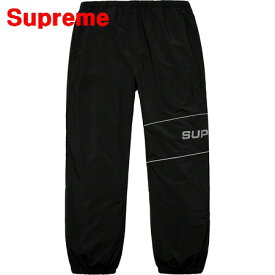 M【Supreme Nylon Ripstop Pant Track Black シュプリーム ナイロン トラックパンツ リップストップ 19SS 黒 ブラック】