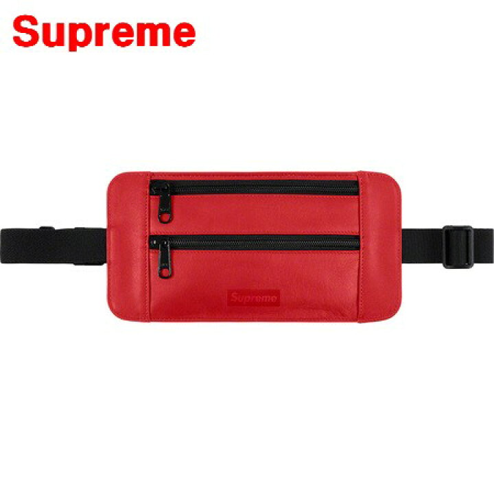 楽天市場】【Supreme Leather Waist/Shoulder Pouch Red シュプリーム 