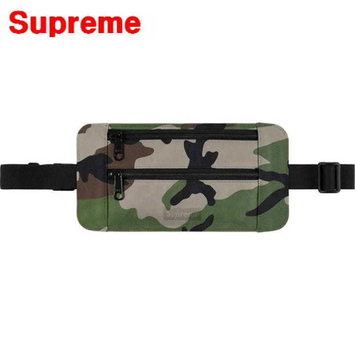 楽天市場】【Supreme Leather Waist/Shoulder Pouch Woodland Camo  