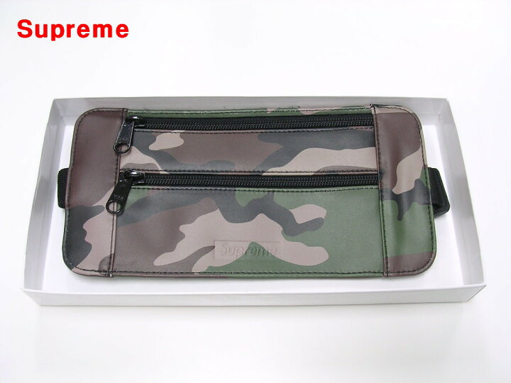 楽天市場】【Supreme Leather Waist/Shoulder Pouch Woodland Camo 